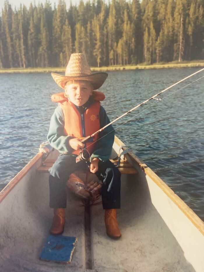 Dad Dressed Me Like A Cowboy For Fishing, Early ’90s