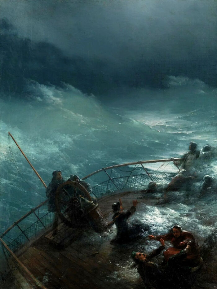 Storm At Sea, By Ivan Aivazovsky (1817 - 1900)