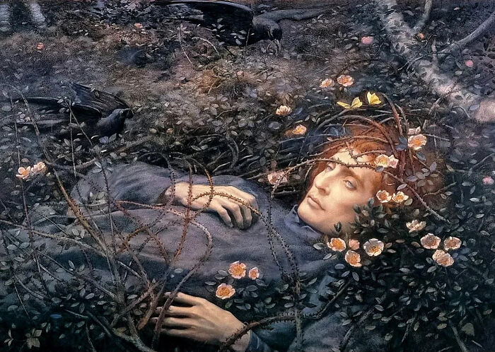 Oh, What’s That In The Hollow? Circa 1895 By Edward Robert Hughes