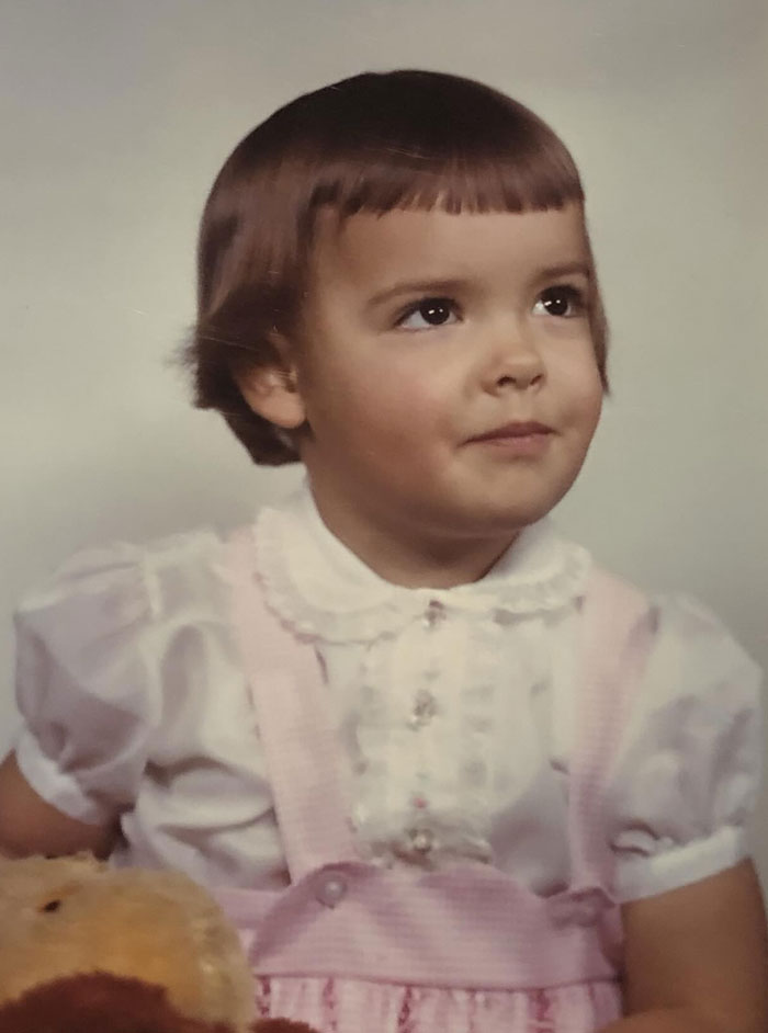 Mom Tried to Get Bangs Perfect... Kept Going Until She Couldn't