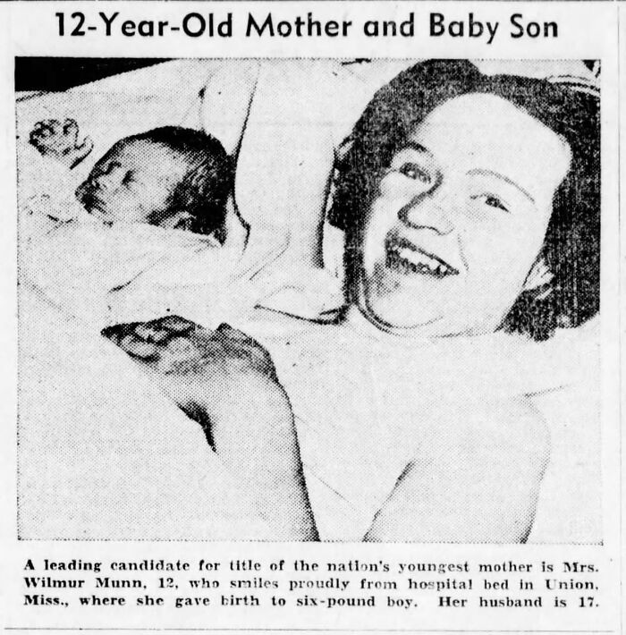 12-Year-Old Mom? Yup, That Happened In 1941.
