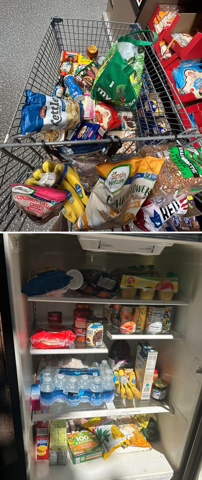 Filled the Community Fridge For $102 At Aldi