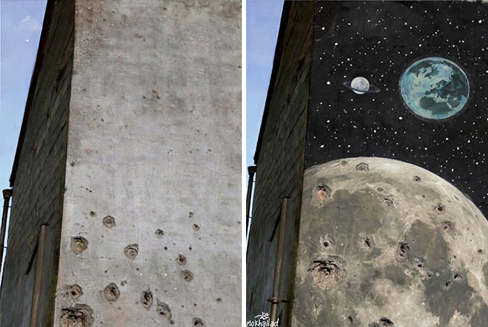 These Bullet Hole Makeovers Are Street Art Magic You Didn’t See Coming