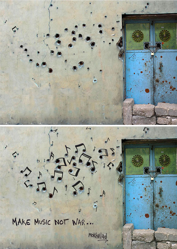 These Bullet Hole Makeovers Are Street Art Magic You Didn’t See Coming