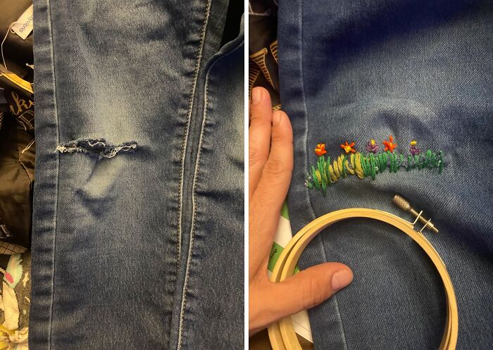Jeans From a 7-Year-Old—Lots of Stories in Every Patch
