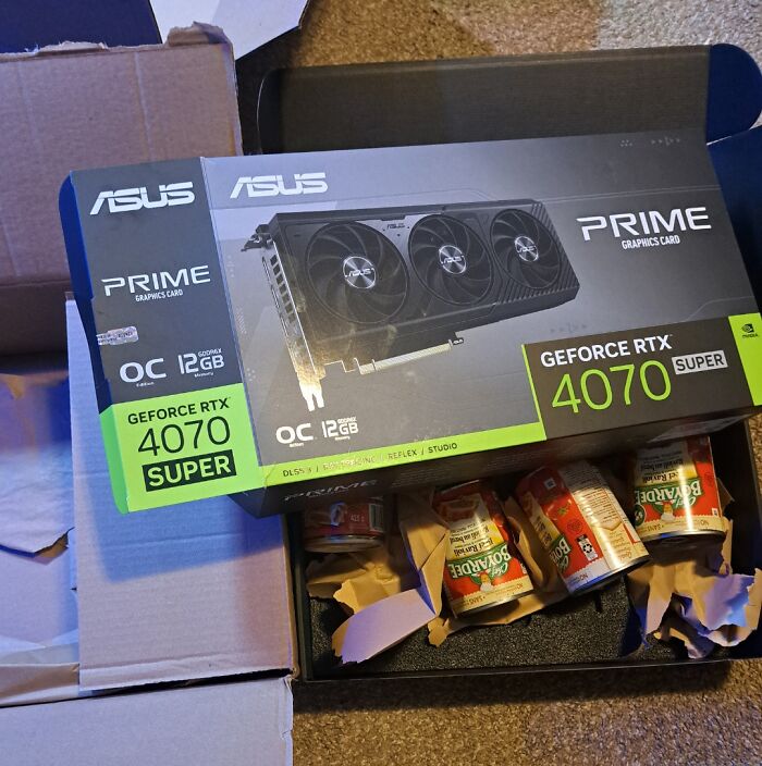 Ordered a $1000 Graphics Card, Got Four Cans of Ravioli