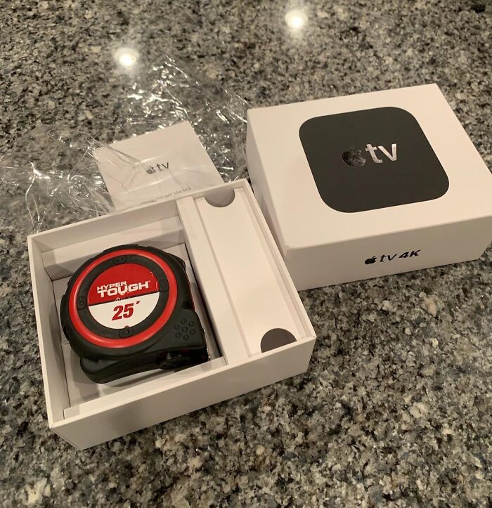 Ordered an Apple 4K TV, Got a Measuring Tape