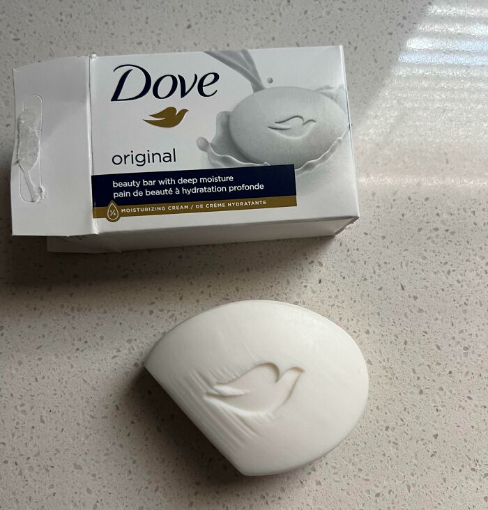 12 Pack of Dove Soaps All Came Out Looking Weird