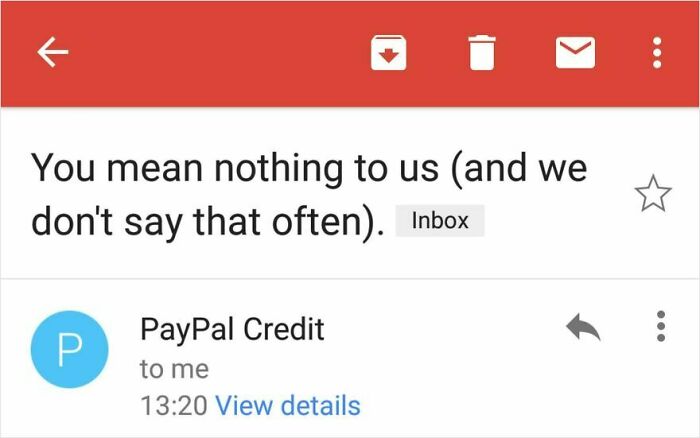 PayPal’s Subject Line Game Is… Interesting