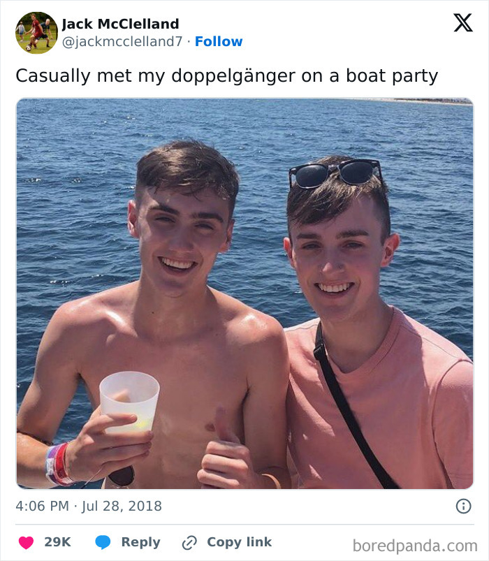 Chilled on a Boat Party and Boom—Met My Doppelganger!