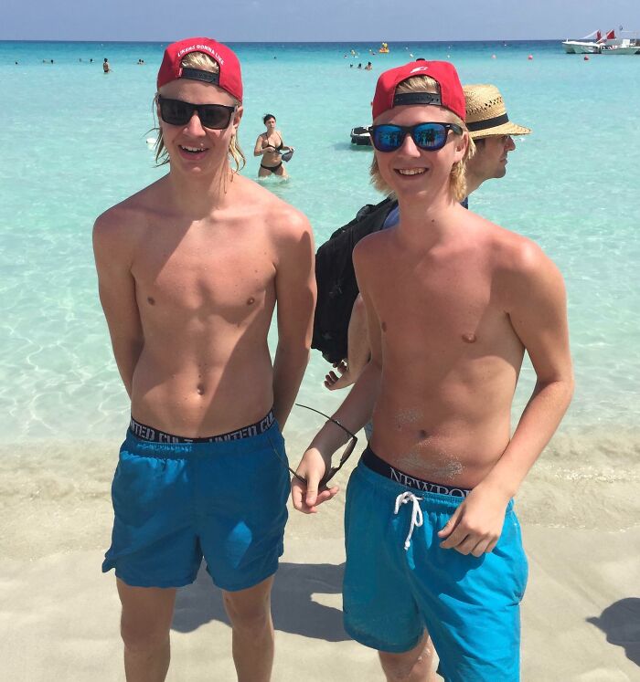 My Friend Met Himself at the Beach—Twice the Cool