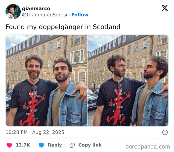 Hello From Scotland—Found My Doppelganger Here!