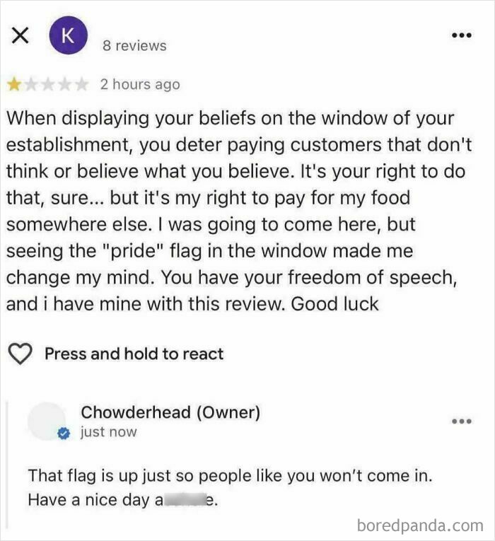 One Star For A Pride Flag? Bold Move.