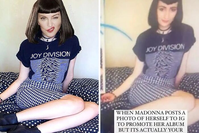 Madonna’s Face Swap Fail