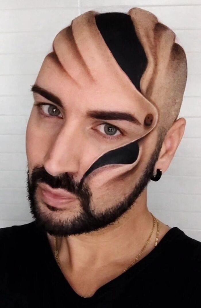Wait, This Artist Painted 3D Illusions on Himself And It’s Mind-Blowing!