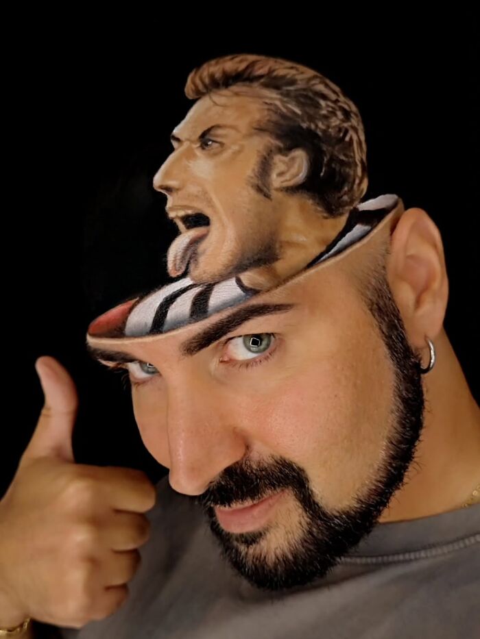 Wait, This Artist Painted 3D Illusions on Himself And It’s Mind-Blowing!