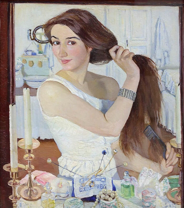 "At The Dressing Table" By Zinaida Serebriakova, 1908