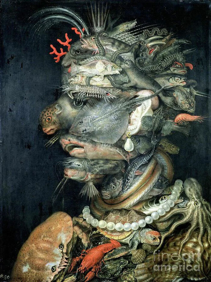 "Water" By Giuseppe Arcimboldo, 1566