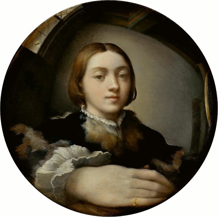 "Self-Portrait In A Convex Mirror" By Parmigianino, 1524