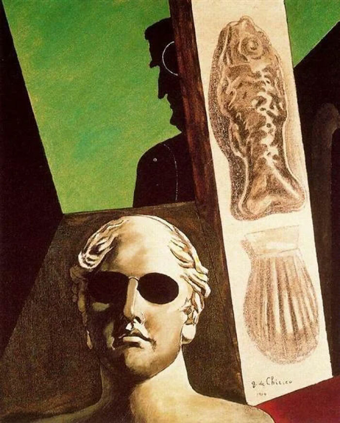 “Portrait Of Guillaume Apollinaire” By Giorgio De Chirico, 1914