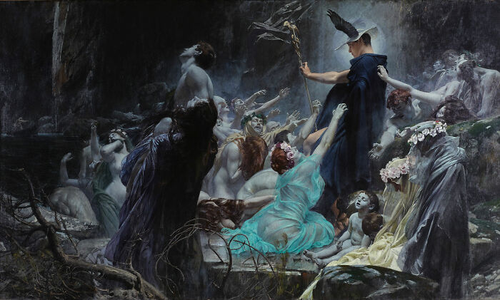 “Ahasuerus At The End Of The World” By Adolf Hirémy-Hirschl, 1888