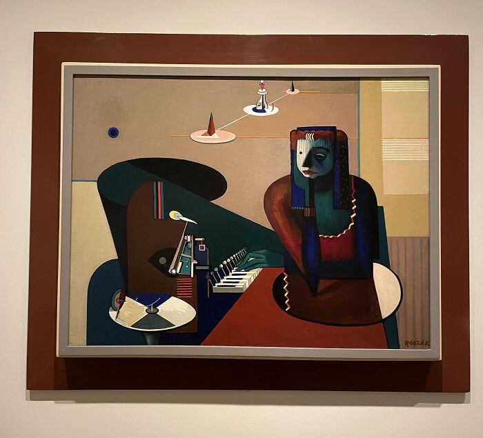 “Girl At The Piano: Recording Sound” By Theodore Roszak, 1935