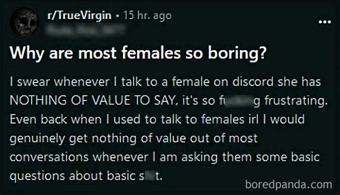 Blocked For Being An Incel? Shocking!