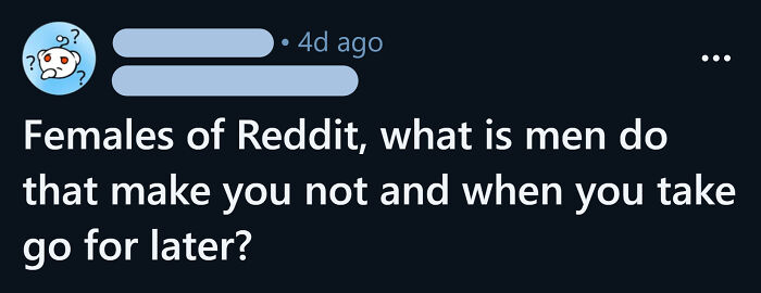 Females of Reddit... *Internal Chaos*