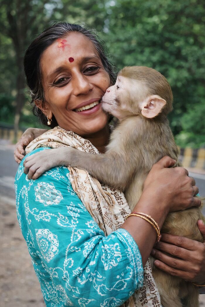 Monkey Business: Tiny Monkey Finds Forever Human