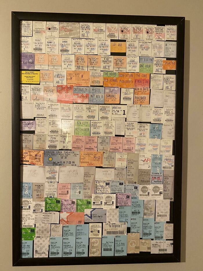 Movie Buff With 20 Years Of Ticket Stub Memories