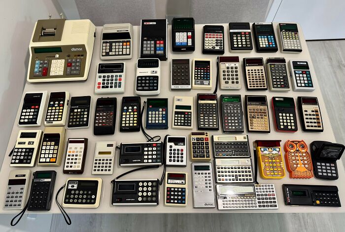 70's Calculator Collection Because Math Should Look This Cool