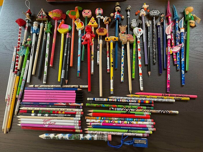 Pencil Collector Who Makes Everyone Bring Back Souvenirs