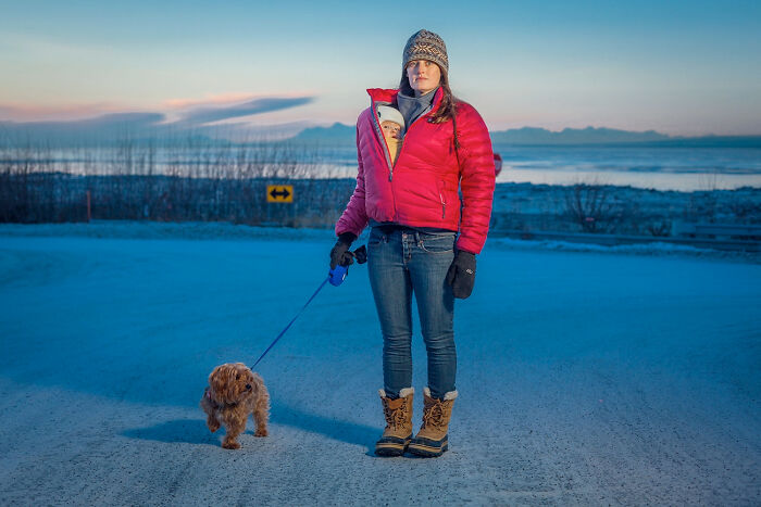 Kaitlyn Reiley with Daughter & Dog by Clark James Mishler – Family Adventures