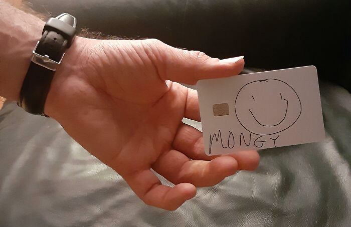 Husband’s Custom Card Excitement Level: Off The Charts!