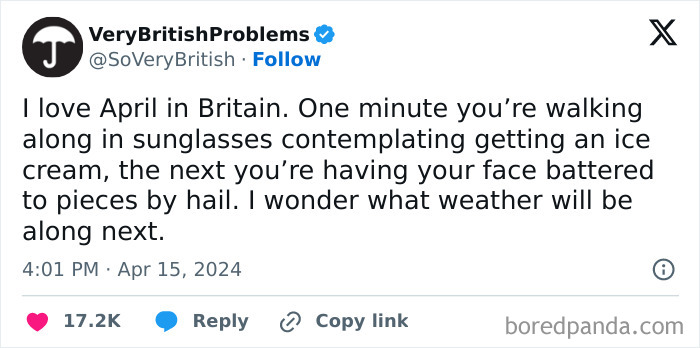 Wait, British Tweets About Rain And Tea Are This Hilarious?!