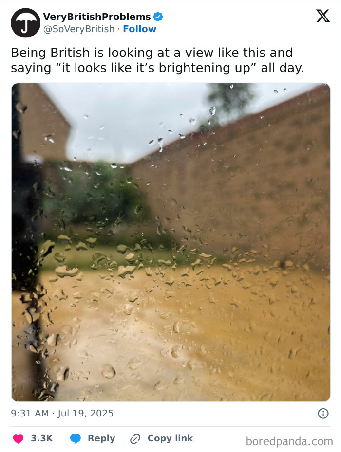 Wait, British Tweets About Rain And Tea Are This Hilarious?!