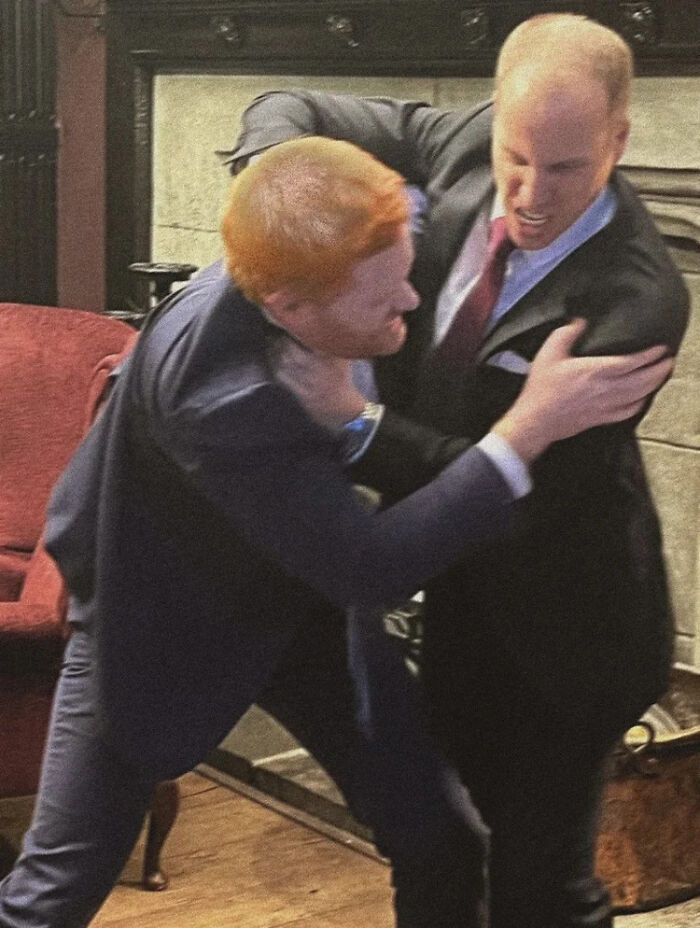 Prince Harry in a Playful Fight