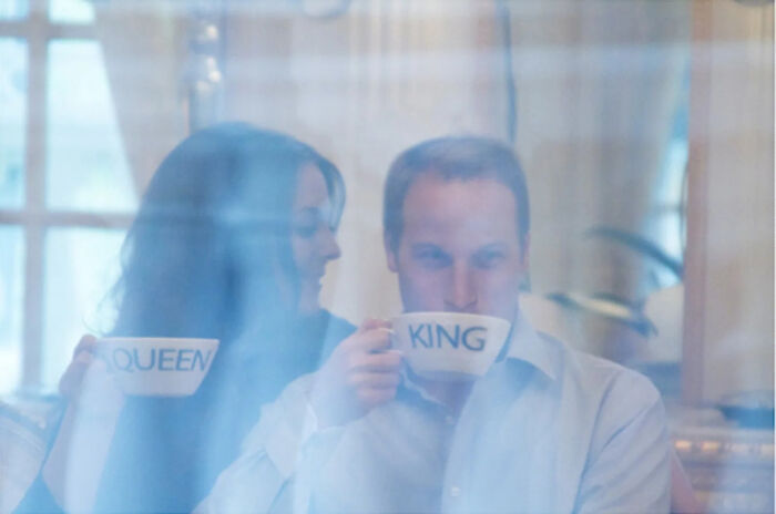 King and Queen Enjoying Tea Time