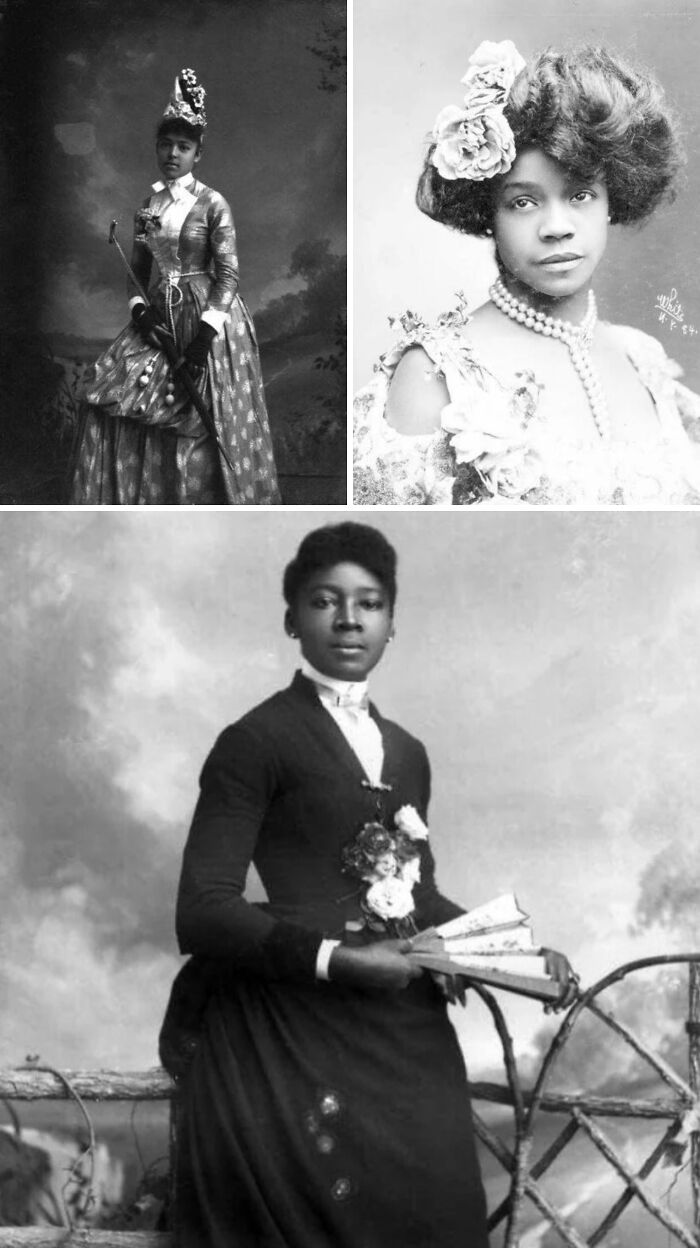 Victorian Women Showing Off Their Stunning Dresses, Late 1800s