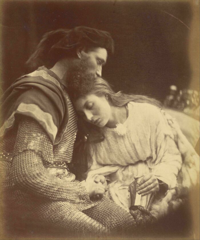 Drama Alert: Sir Lancelot And Queen Guinevere Saying Goodbye (1874)