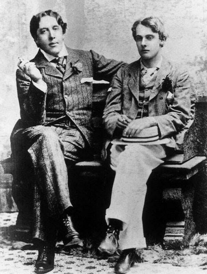Oscar Wilde And Lord Alfred Douglas Being Lovey-Dovey At Oxford, 1893