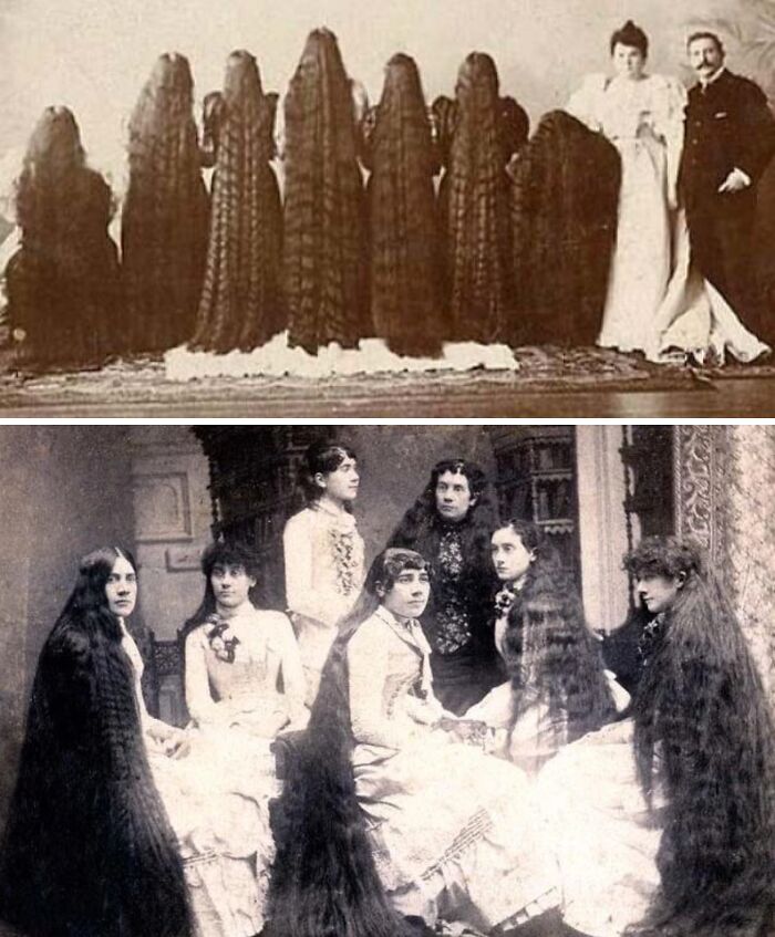 The Seven Sutherland Sisters: Hair Goals From The 1890s-1900
