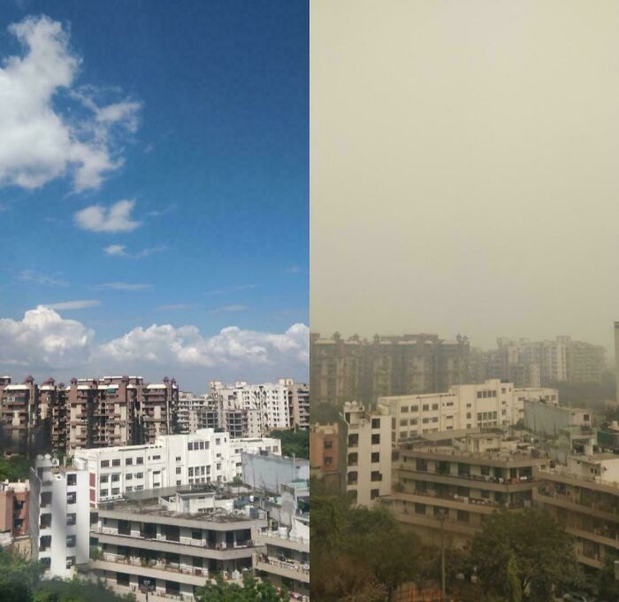 New Delhi Then (Lockdown) vs Now: The Smog Strikes Back