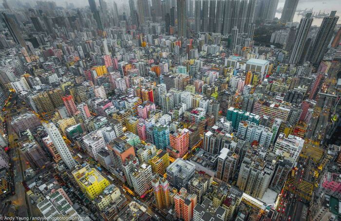 Aerial View of Hong Kong: It’s a Sea of Buildings