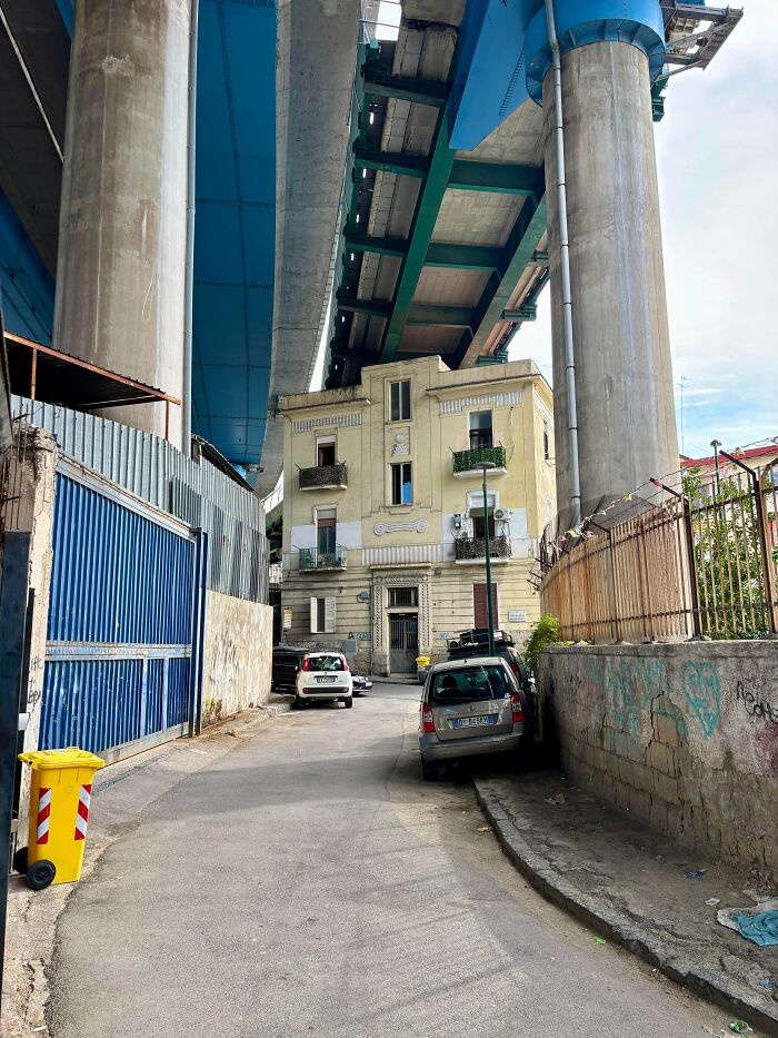 The Infamous House Under a Motorway in Naples, Italy