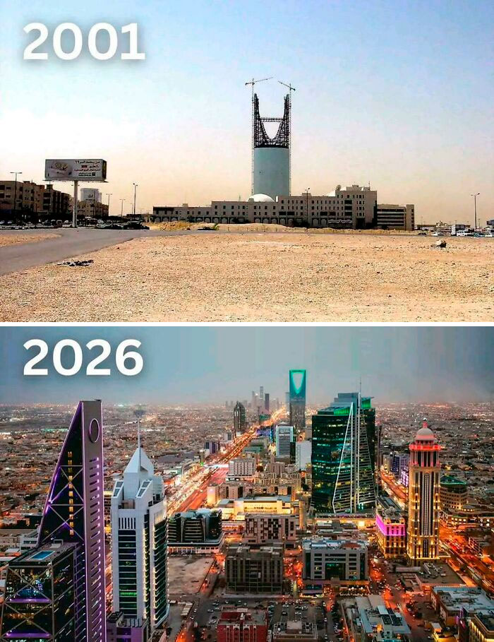 Saudi Arabia Riyadh 2001 vs 2026: Glow Up or Meh?