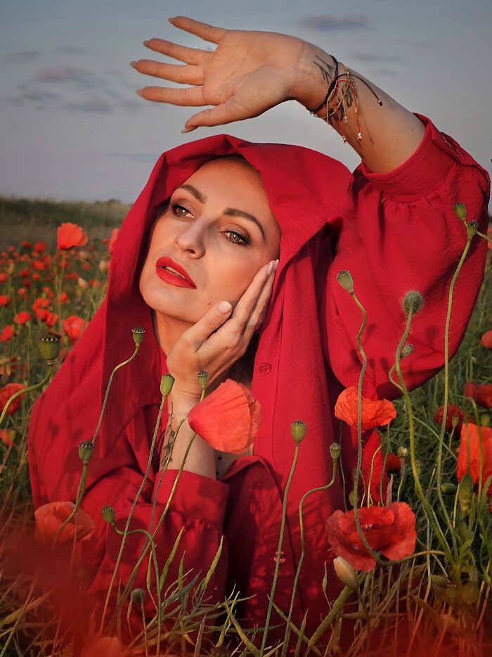 1st Place, Portraits: 'Flower Power' by Beata Smutek