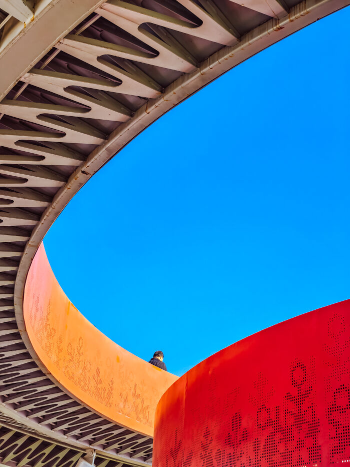 Honorable Mention, Street: 'A Solitary Shadow On The Arc' by Gary Lee