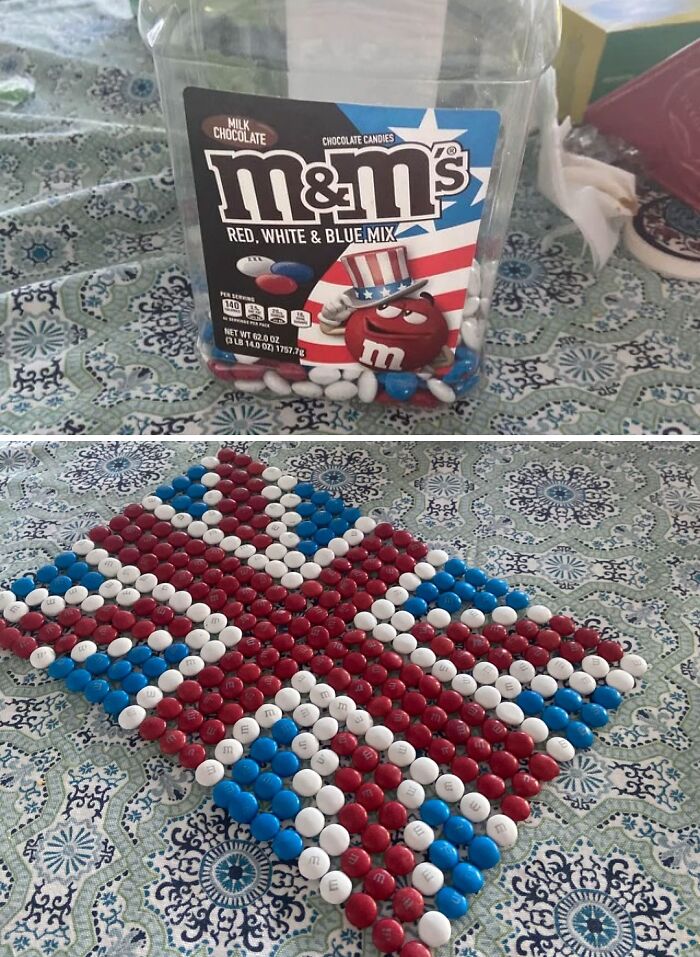 Bought These 4th Of July M&Ms Just To Cause Some Low-Key Chaos