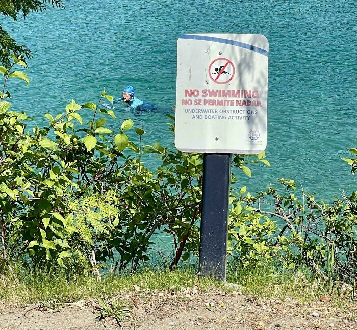 No Swimming Here? We’ll Just Walk Then!